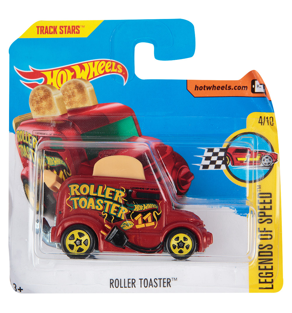Машинка "Хот Вилс" - Roller Toaster, красная, 1:64.