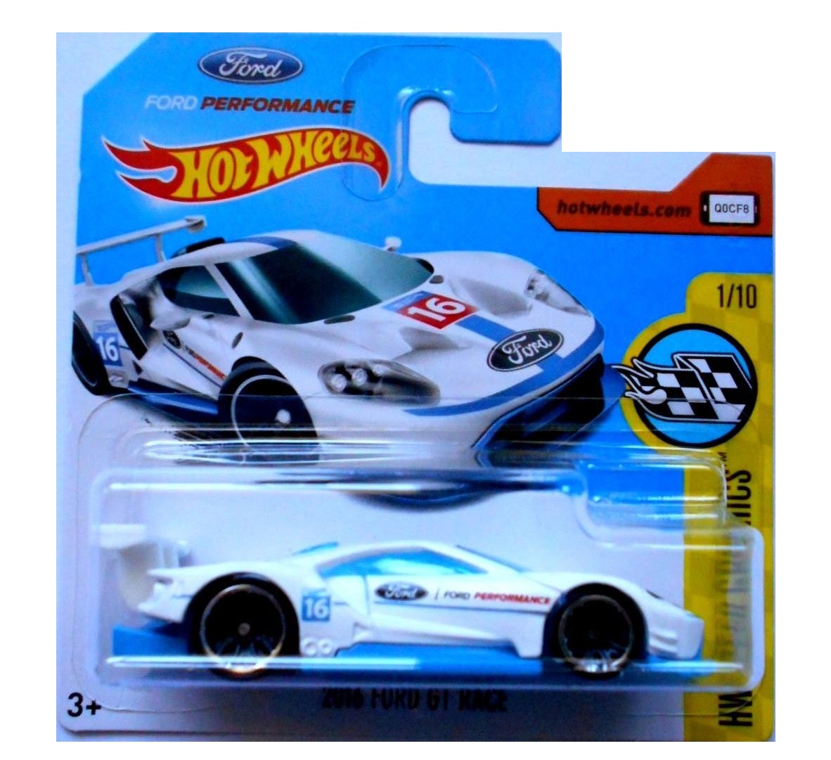 Машинка "Хот Вилс: HW Speed Graphics" - Ford GT Race.