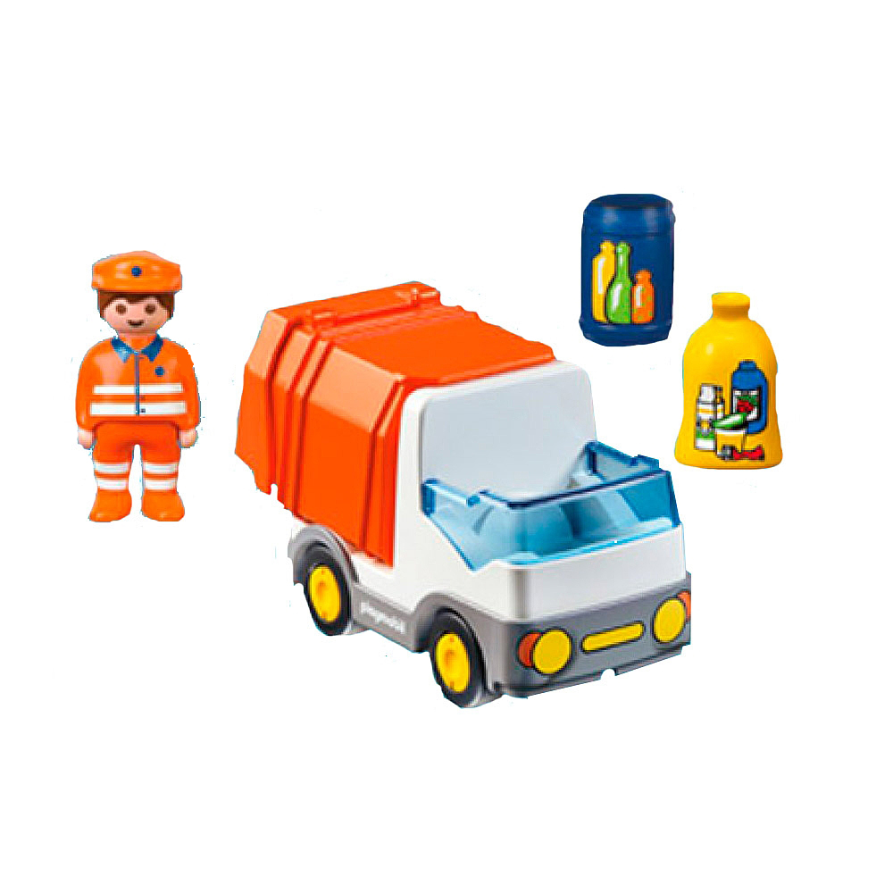 Игровой набор "мусоровозы". Оранжевый мусоровоз игрушка.
