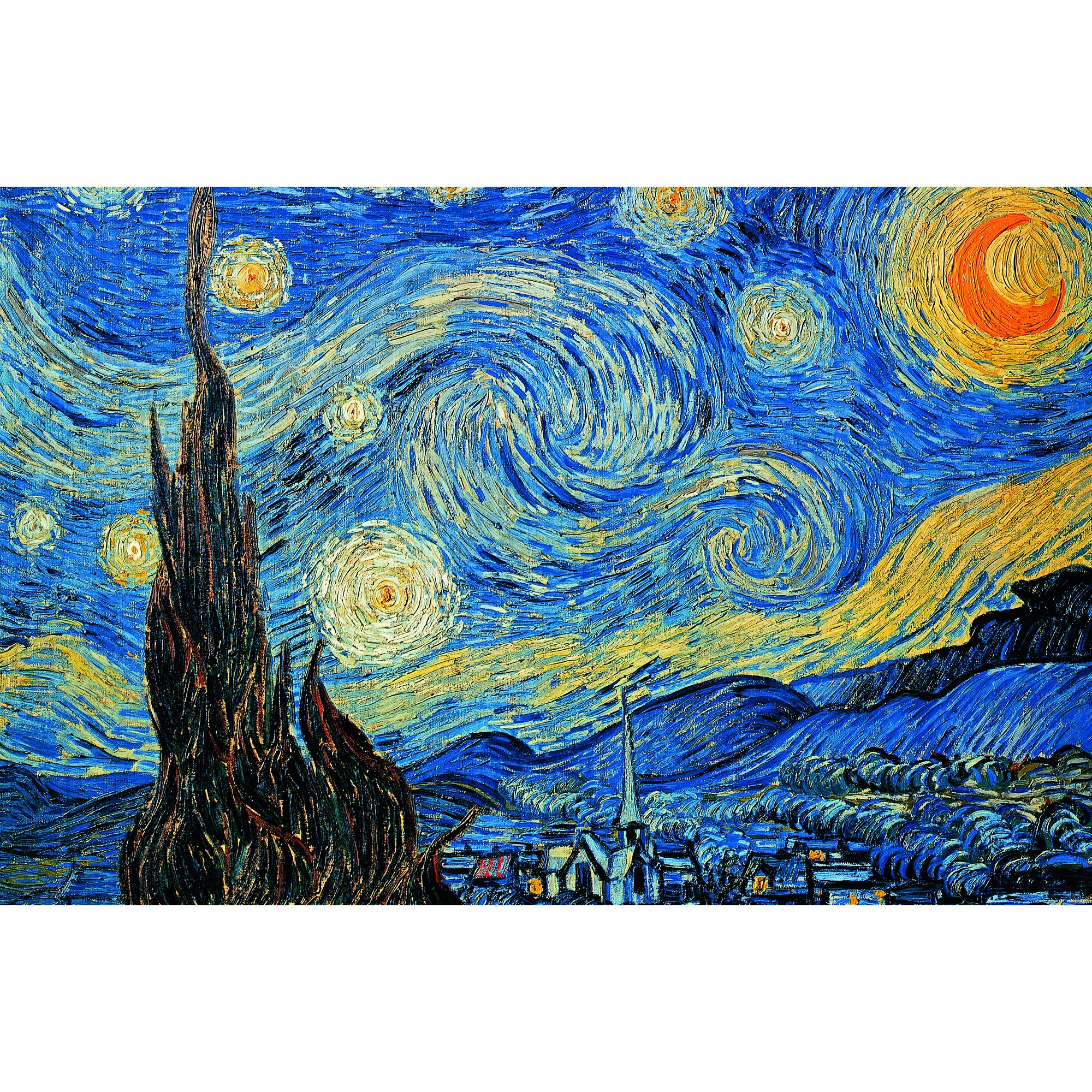 Художник небо звездное рисует составить предложение. «Звёздная ночь» Ван Гог. Ван Гог Звёздная ночь картина оригинал. Ванн ног Звёздная ночь. Звездная ночь Ван Гога оригинал.