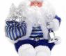 Кукла под елку "Дед Мороз", синяя, 29 см
